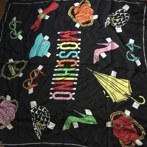 Moschino Silk Head Scarf